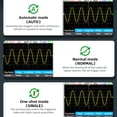 thumbnail image 3 of TFixol Portable Lithium Oscilloscope OT2 with 2.8" Full-View Color Screen, 10MHz Bandwidth, 48MSa/s Real-Time Sampling, Auto-Ranging, True RMS, Data Hold, Auto-Off (Top Configuration), 3 of 6