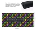 thumbnail image 3 of Disketp Mardi Gras1 Gaming Mouse Mat Long Extended Mouse Pad Desk Mat Non-Slip Rubber Mice Pads Stitched Edges(315.5 x 16 x 0.12 Inches), 3 of 8