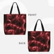 thumbnail image 2 of Easygdp Red Line Bolsa Tote para Mujer, Bolso de Hombro para Trabajo, Playa, Viajes, Compras y Supermercado, 2 of 7