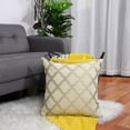 thumbnail image 5 of REGALWOVEN REGALWOVEN Decorative Throw Pillowcase Geometric Cushion Cover, 18"x18" Beige, 5 of 8