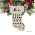 thumbnail image 2 of Laser Engraved Wood Christmas Ornament with Gift Bag, Nana, 2017, 2018 Stocking Shape, 2 of 2