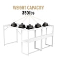 thumbnail image 3 of UNICOO® Muti-Function 3 Combination Computer Desk. L Shaped Computer Desk with Shelves, Study Desk with Reversible Storage Shelves for Home Office (XJH-2402 - White), 3 of 8