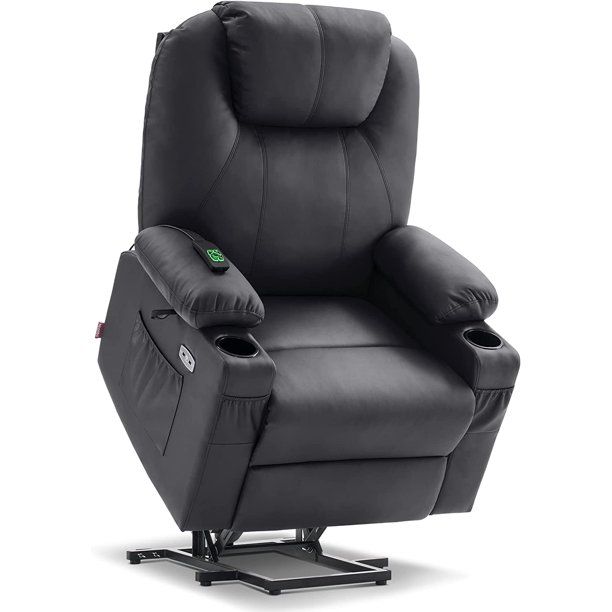 Large Dual Motor Power Lift Recliner Chair with Massage and Heat