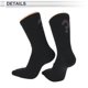 thumbnail image 4 of Calcetines de ciclismo Unique Bargains, transpirables, moldeadores, absorbentes de sudor, anti-fricción, calcetines para bicicleta al aire libre, negros, neutros y universales, 1 par, 4 of 6