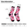thumbnail image 2 of Logiee Panda Heart Valentine Pink Print Adult Socks for Men & Women,Calf Socks, Ankle Socks,Boots Socks,Breathable Casual Sock,Unisex Crew Socks, 2 of 6