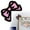 Pink, variant on Desktop Decor,Bow Shape Wooden Desk Corner Decor 2D Wall Decoration Adhesive Computer Desk Corner Cover