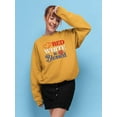 thumbnail image 2 of Red White And Blesed Sweatshirt Women -Image by Shutterstock, Female x-Large, 2 of 4