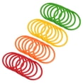 thumbnail image 1 of Unique Bargains 8.5cm Plastic Carnival Ringtoss Rings Game Hoop 24 Pack (Green, Orange, Red, Yellow), 1 of 5