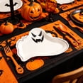 thumbnail image 5 of Yhmxh 10Pcs Halloween Disposable Paper Plates, Cute & Spooky Ghost Shaped Party Supplies, Decorative Disposable Snack Dessert Plates for Halloween Trick or Treat Party, Birthday, Table Decorations, 5 of 6