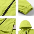 thumbnail image 6 of Hearthz Men's Fishing Track Suits Full Zip Men UPF 50+ UV Protection Hoodie Jacket and Shorts Quick Dry Beachwear Matching Fishing Sets Green XL, 6 of 8