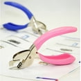 thumbnail image 3 of HUGFEGWE Staple Tack Office Handheld Non-Slip Ofiice Clip Claw Handle for Puller Removers Remover Lifter Stapler with Nail Home Spring-Loaded Tools Pull Tool Removal Pink Universal UA824-15910, 3 of 9