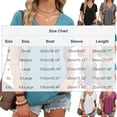 thumbnail image 3 of Spring Tops for Women 2026 Short Sleeve V Neck Womens T Shirts Casual Loose Fit Ruched Top Beach Vacation Clothes, 3 of 6