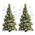 thumbnail image 1 of 2Sheets Cartoon Xmas Tree Gift Wall Decal Classic Xmas Elements Sticker Ornament, 1 of 9