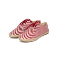 thumbnail image 5 of Refresh CG94 Women Fabric Stripe Lace Up Espadrille Loafer Flat, 5 of 5