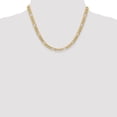 thumbnail image 2 of Real 14kt Yellow Gold 6.25mm Semi-Solid Figaro Chain; 18 inch; Lobster Clasp; for Adults and Teens; for Women and Men, 2 of 5