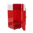 thumbnail image 4 of Mini Car Refrigerator, Red Low Noise Mini Fridge Micro Cellular Foaming Technology  For Office, 4 of 8