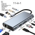 thumbnail image 1 of Hub USB C móvil a HDMI compatible RJ45 100M VGA adaptador OTG Thunderbolt 3 dock YONGSHENG, 1 of 5