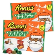 2024 Reese's Holiday Countdown Advent Calendar with Reese's Peanut Butter Cups and Candy Pieces, 2 pack