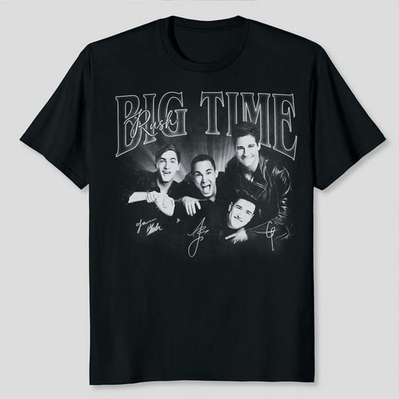 Big Time Rush Tour 2025 Signatures Vintage T-Shirt, Sizes S-5XL, Tbun