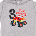 thumbnail image 3 of Inktastic Monster Truck How I Roll 3rd Birthday Toddler Hoodie, 3 of 4