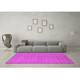 thumbnail image 3 of Ahgly Company Indoor Round Oriental Pink Industrial Area Rugs, 7' Round, 3 of 4