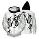 thumbnail image 4 of Sudadera de otoño para hombre, sudadera informal con estampado de calaveras, ropa para hombre, sudadera holgada con capucha y cremallera, 4 of 4