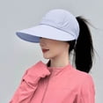 thumbnail image 2 of Alkepwun Womens Baseball Caps UPF Protection Adjustable Quick-Dry Wide Brim Hollow Top Sun Hat Lightweight Breathable Portable Outdoor Sports Beach Hats with Ponytail Opening, 2 of 5