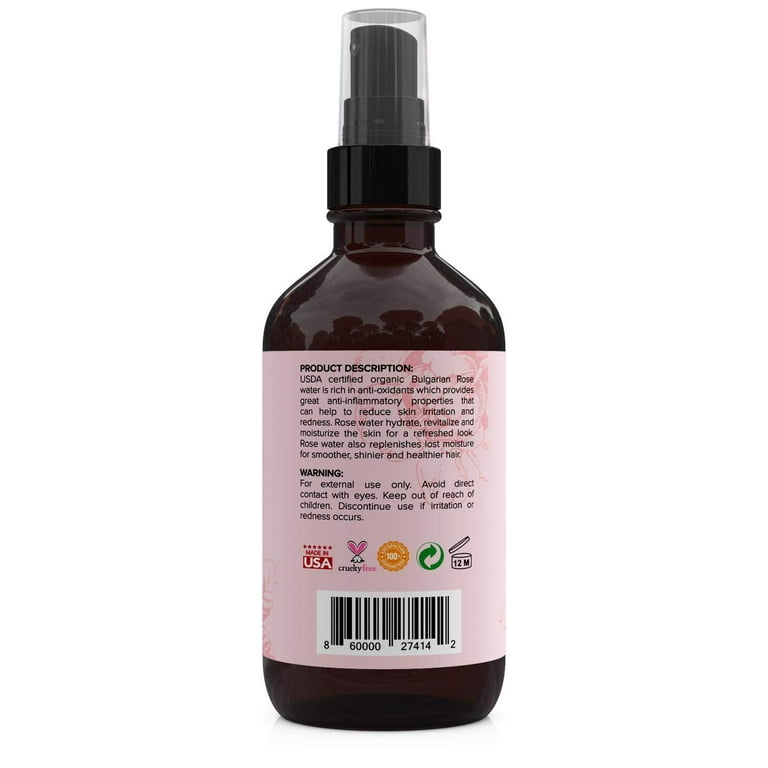 Rose Petal Powder | 8 oz | Make Tea, Smoothies or Lattes | Best Ingredient  for Face Mask Too | Soothing Fragrance | Excellent Natural Skin Toner | by