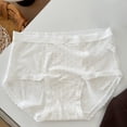 thumbnail image 2 of lnmuld Womens Panties Cotton Floral Lace Trim French Cut Panties with Extended Gusset for Comfort and Breathable Soft Underwear Size:XL, 2 of 3