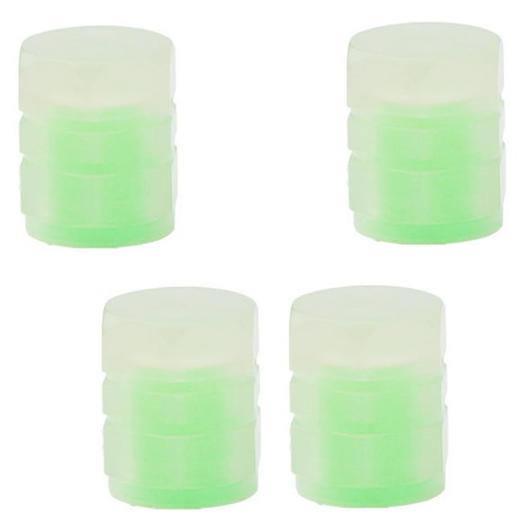 4 Count Illuminated The Dark Airtight Stem Cover Luminous Stem Caps Wheel Vehicle Bike Wheel Hub Bike Truck