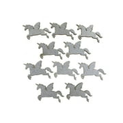 Unicorn Glitter Wood Favors, 2-1/4-Inch