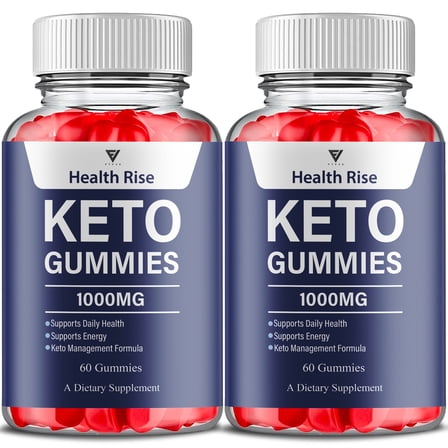 (2 Pack) Health Rise Keto ACV Gummies, HealthRise Apple Cider Vinegar & Overall Wellness Multivitamin Support Supplement (120 Gummies)