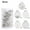 Silver 1Z9, variant on Staron 25PCS Christmas Tree Balls Ornaments for Xmas Christmas Tree Decorations 60mm/2.36" White Large Shatterproof Plastic Hanging Christmas Balls Ornaments for Tree Holiday Party Wedding