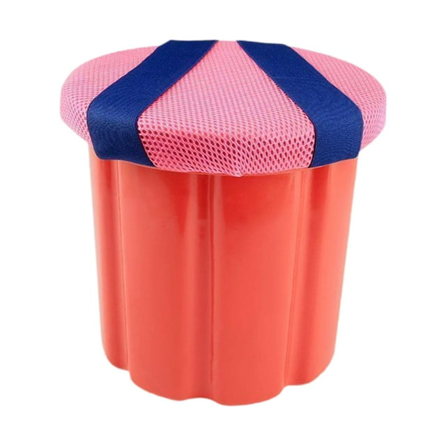Taburete de jardinería resistente con correas elásticas, accesorios portátiles, taburete de camping para el hogar, niños, adultos, picnics, jardín. Altura 25 cm