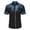 a-Black1123, variant on VNKIDY Boys Kids Western Style Floral Embroidered Shirt Short Sleeve Button Down Collared Floral Embroidery Contrast Piping Cowboy Shirt For CasualParty Wear Black 12-13 Years