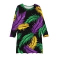 thumbnail image 2 of LOVZFMLL Robe Sans Manches Extensible Ligne A Robe de Récital Scolaire Patineuse Manches Courtes Col Rond, 2 of 4