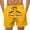 Ginger, variant on Mens Swim Trunks Board Shorts Drawsting Elastic Waist Funny Cartoon Face Print Swimming Trunks Quick Dry Beach Shorts with Pockets Casual Summer Beach Shorts, Ginger 2XL