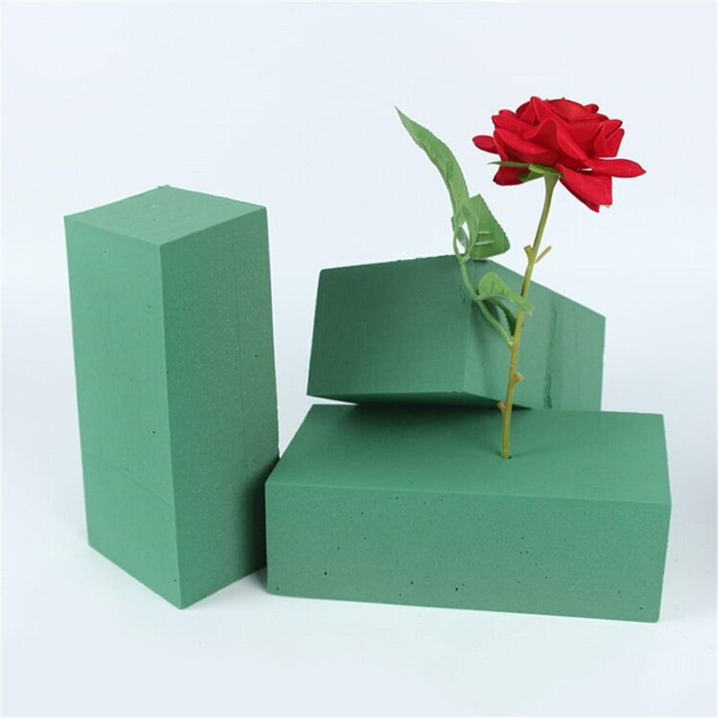 6Pcs Floral Foam Blocks Each (8.85”L x 4.1”Wx 2.75”H) Green Wet & Dry  Flower Foam for Fresh & Artificial Flower Arrangements, DIY Crafts, Arts
