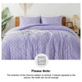 thumbnail image 3 of TiaGOC Lavender California King Comforter Set, 3 Pieces Cal King Tufted Boho Bedding Comforter Sets, Fluffy Bed Set (104x96In Comforter & 2 Pillowcases), 3 of 7