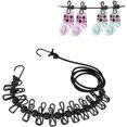 thumbnail image 1 of 2 Pack Portable Clothesline for Vacation, Travel, Camping, Balcony, 180cm with 12 Clothespins and Windproof, 1 of 5