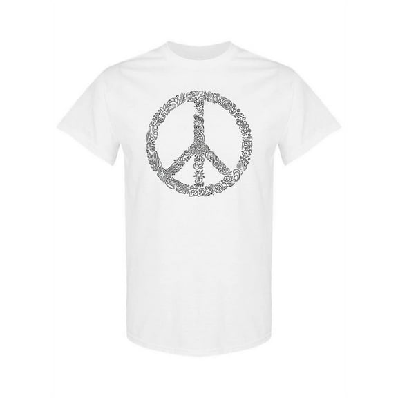 Floral Peace Sign T-Shirt Women -SPIdeals Designs, Female Small