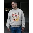 thumbnail image 2 of Vintage Aesthetic Japanese Emoji Graphic Men's Sweatshirt, 2 of 4