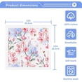 thumbnail image 3 of SKYSONIC 4 PCS Pink Blooming Flowers Baby Washcloths Towel Set, Highly Absorbent & Soft Cotton Wash Cloths, Face Hand Towels for Bathroom, Multi-Purpose Fingertip Towels, 12"x 12", 3 of 7