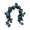 B, variant on Blue and White Simulation Maple Leaf Vine Garland for Autumn Party Home Decoration Hanging Arch Wedding Decor