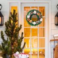thumbnail image 3 of Christmas Artificial Cottons Pinecone Garland Wreath, 3 of 5