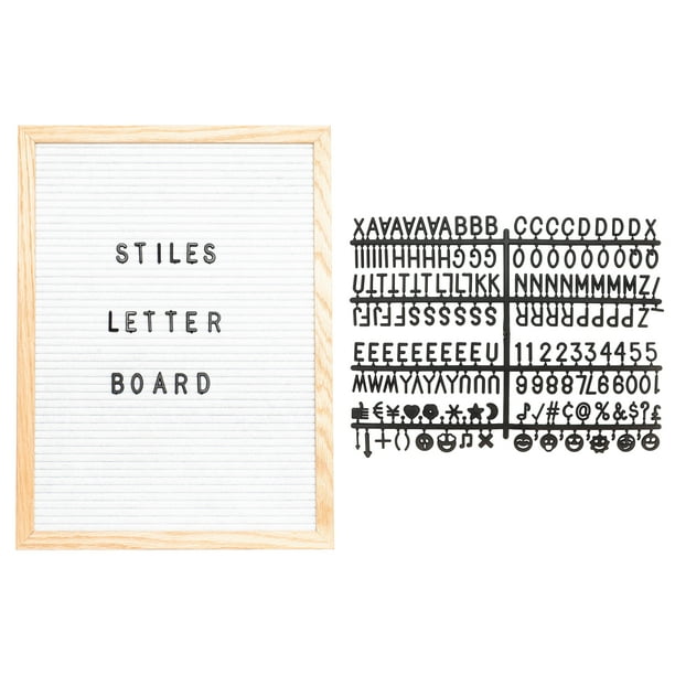 Stiles Felt Letter Board Set, Message Board with 440 Letters, Numbers