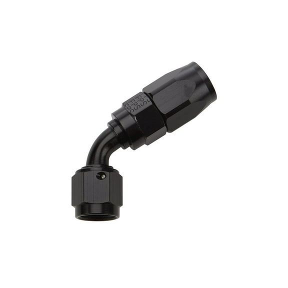 Allstar Performance Reusable Hose End Black 60 Deg Elbow -6