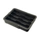 thumbnail image 1 of Organizador de cajones para cubiertos, bandeja expandible para cubiertos, gran capacidad, ahorro de espacio. Negro, 1 of 9