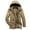 Khaki, variant on Mr.Stream Men's Winter Hooded Jacket Casual Sherpa Lined Fleece Coat Outerwear Warm Parka 3256 Khaki L