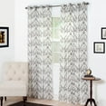 thumbnail image 3 of Lavish Home Valencia Embroidered Curtain, 3 of 6